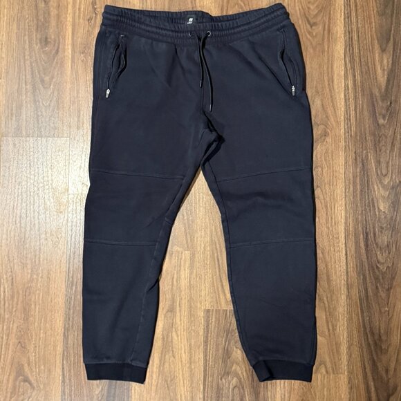 H&M Slim Fit Joggers Mens XXL Black Casual Sweatpants Lounge Pants - Picture 1 of 6